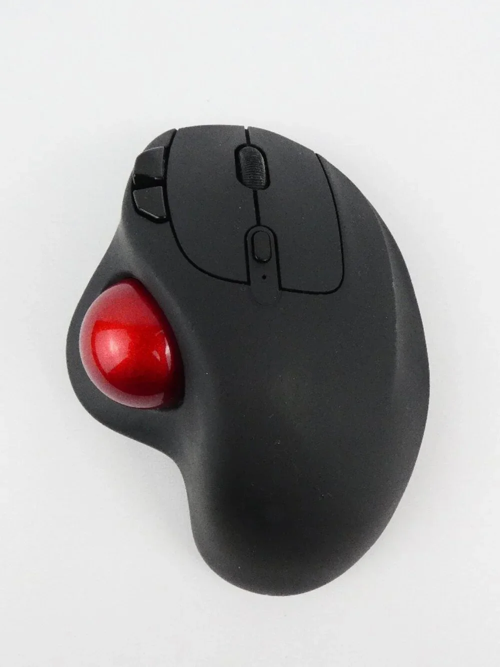 Nulea M501 Wireless Trackball Mouse Rechargeable 3 Device Connections Red Ball